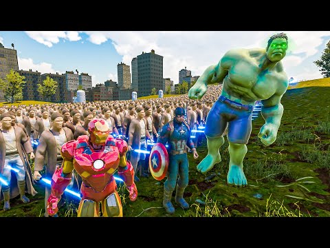 HEROES PROTECT CITY From 1 MILLION ZOMBIES | Ultimate Epic Battle Simulator 2 UEBS 2
