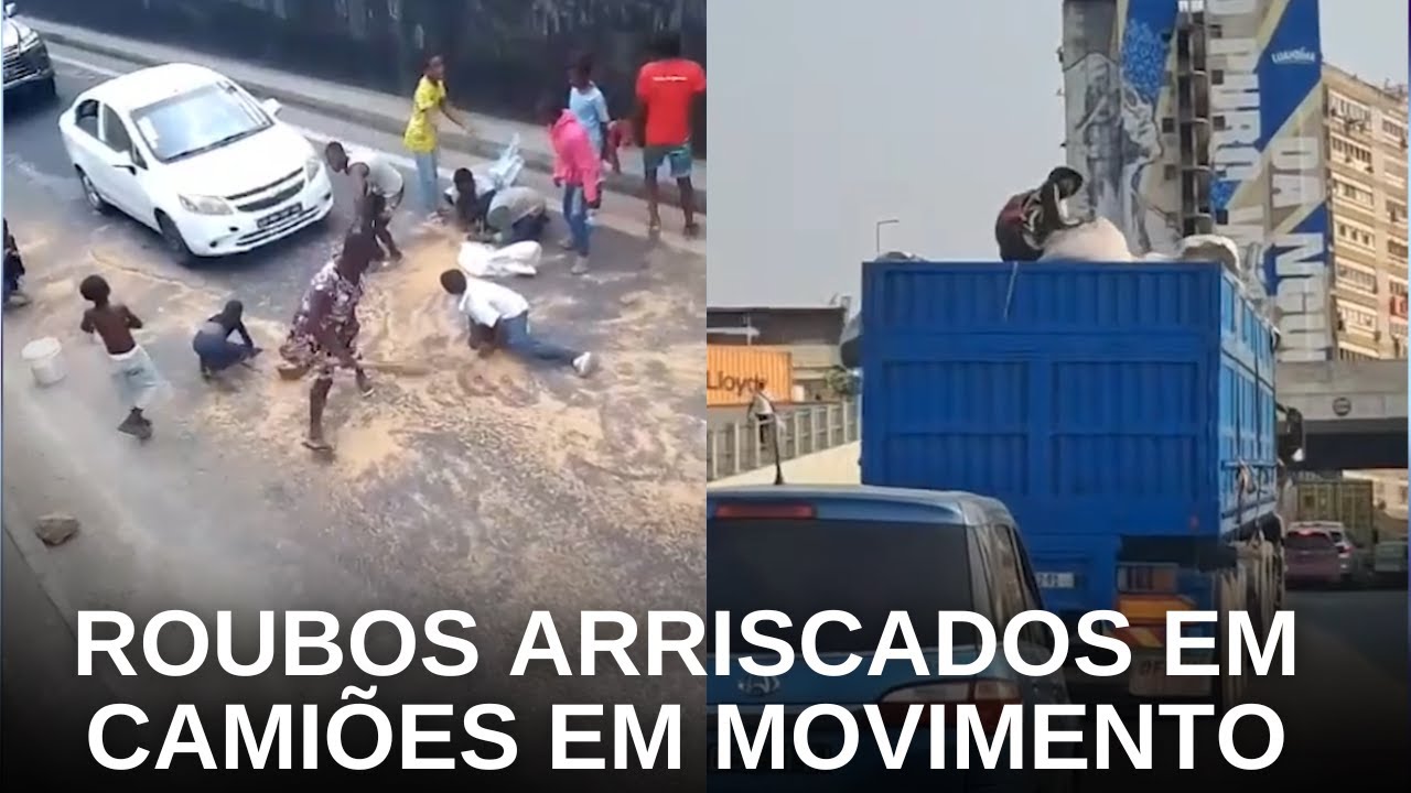 Pobreza extrema leva angolanos a roubarem camião em movimento