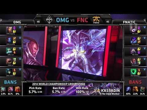 OMG vs Fnatic | Game 1 Group C S4 LOL World Championship 2014 Day 2 | OMG vs FNC D2G4