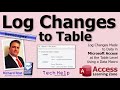 Log Changes Made To Data In Microsoft Access At The Table Level Using A Data Macro