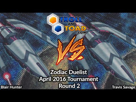 Blair Hunter (Kozmo) Vs Travis Savage (Kozmo) - Yugioh Zodiac Duelist April 2016 Tournament R2