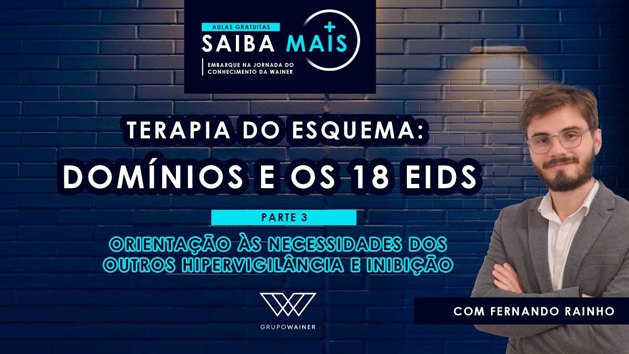 AULA TERAPIA DO ESQUEMA: Domínios e os EIDs (Parte 3: Orientação p/ o outro, Vigilância e inibição)