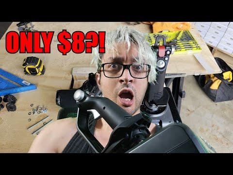 How I built my own detachable HOTAS mount for 8 Bucks
