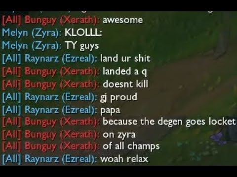 "Literally one of the worst laning matchups" (vs. Jhin and salty Xerath)