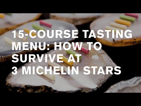 Lasarte: 3 Michelin stars 15-course tasting menu