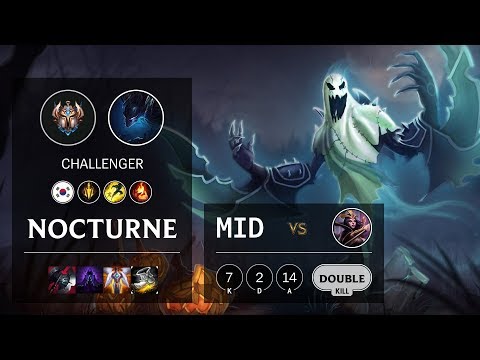 Nocturne Mid vs LeBlanc - KR Challenger Patch 10.12