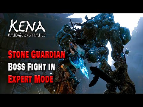 Stone Guardian Boss Fight in Expert Mode | Kena: Bridge of Spirits | How to Defeat | Game Clips