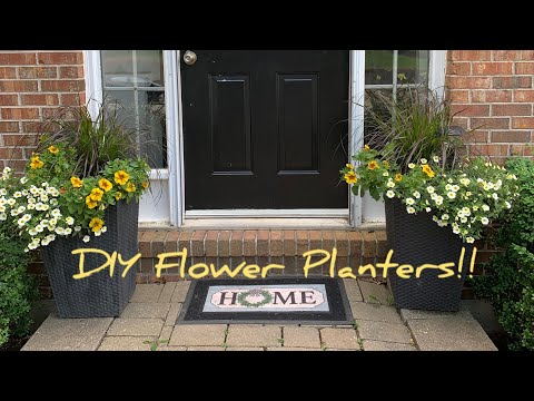 How to make flower planters!! DIY planter ideas!!