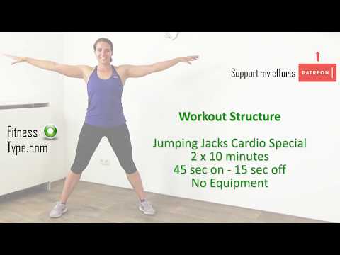 20 Minute Jumping Jack HIIT  Cardio Workout – No Equipment