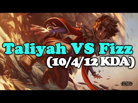Taliyah VS Fizz Matchup (10-4-12 KDA) - How to deal with fizz guide