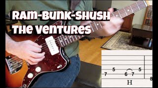 Ram-Bunk-Shush (Ventures cover with tabs!)