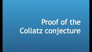 I Proved the Collatz Conjecture