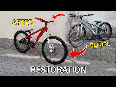 BIKE RESTORATION - Old & Broken Bike Turned Into Dream Mountain Bike [ASMR]