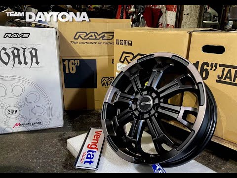 日本鍛造大廠Rays Daytona 地通拿🏎特別限量顏色版 KCX collection啞黑⛱超美開箱🏕
