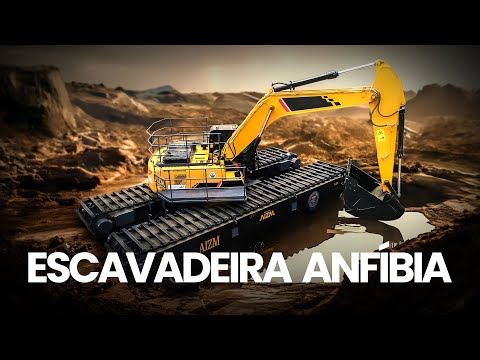 Escavadeira Anfíbia AIZM — vídeo