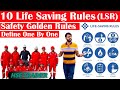10 Life Saving Rules In SAFETY ADNOC Safety Golden Rules HSE TRAINER