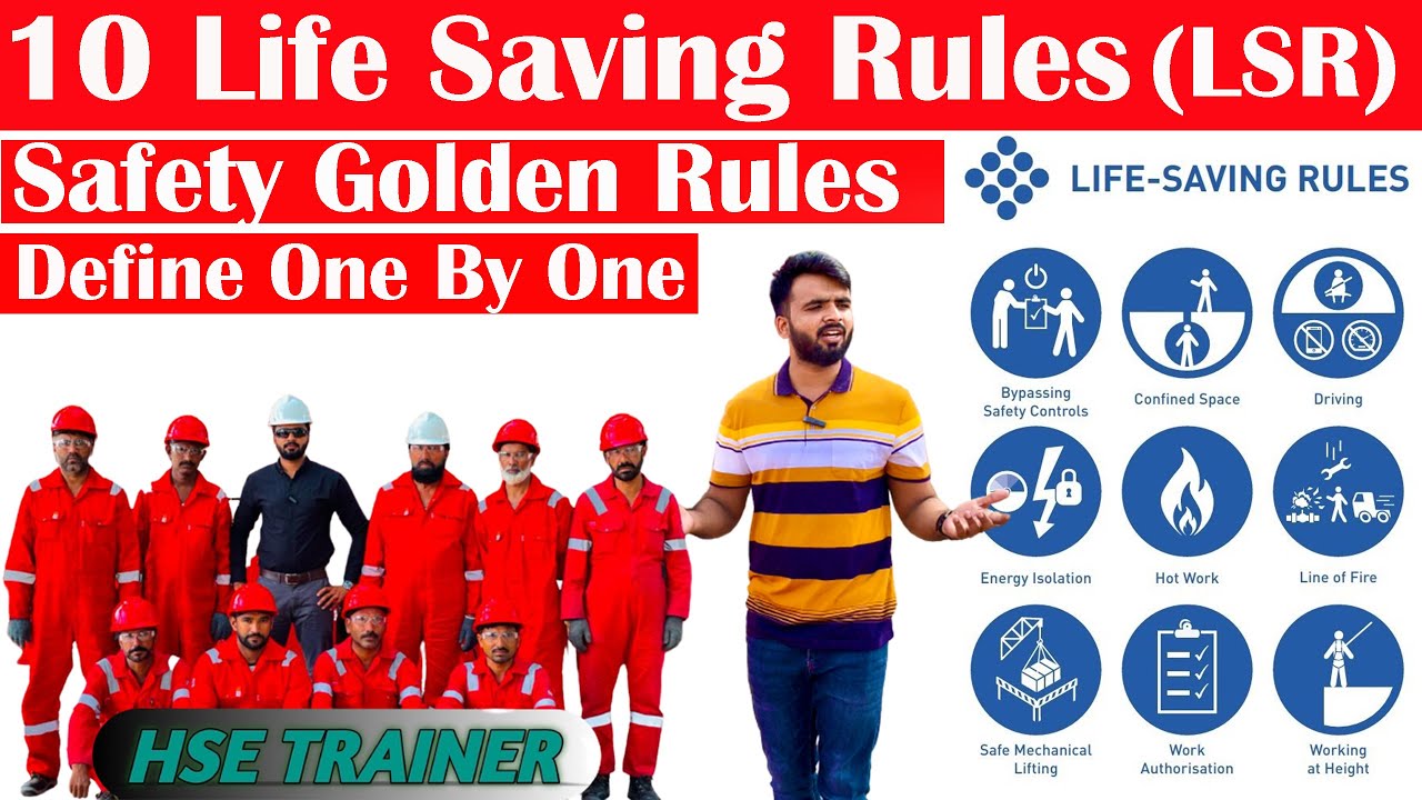 10 Life Saving Rules in SAFETY || ADNOC Safety Golden Rules || HSE TRAINER