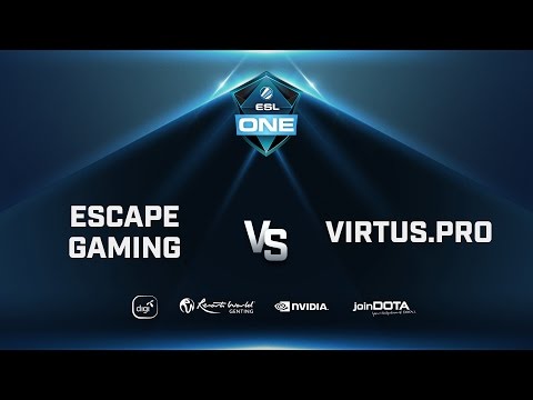 Escape Gaming vs Virtus.Pro Game 1 - ESL One Genting EU Q. - @TobiWanDOTA @NahazDota