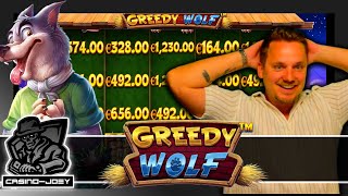 GREEDY WOLF MASSIVE BIG WIN !! GREAT SLOT MACHINE 🎰 CASINOJOEY 🎰🤑🚨