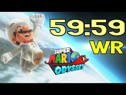 FIRST EVER Super Mario Odyssey Speedrun in UNDER 1 HOUR! (1P World Record on March 23rd / 2019)