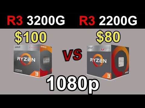 Ryzen 3 3200G vs. Ryzen 3 2200G | 1080p | 15 Games