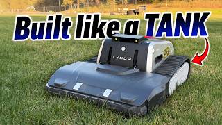 World's FIRST Robotic Lawn Mower w/ REAL Blades!