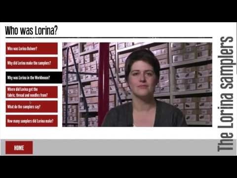 Gressenhall Farm and Workhouse - Lorina Samplers exhibit