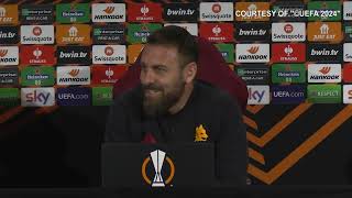 De Rossi: Voi giornalisti non mettete la Roma tra le favorite.Abbiamo fatto 4 semifinali in 6 anni