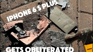Hitting an iPhone 6s Plus with a hammer till there’s nothing