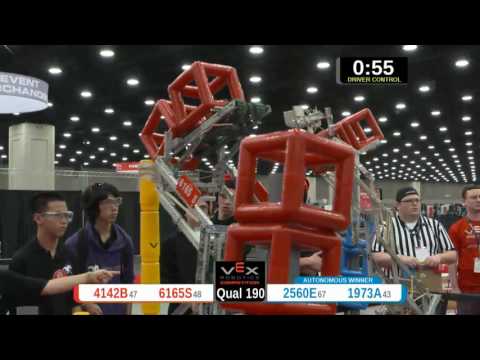 2015 VRC Sci Q190 - 4142B 6165S vs 2560E 1973A - 66 to 78 - VEX Worlds 2015 - Science Division