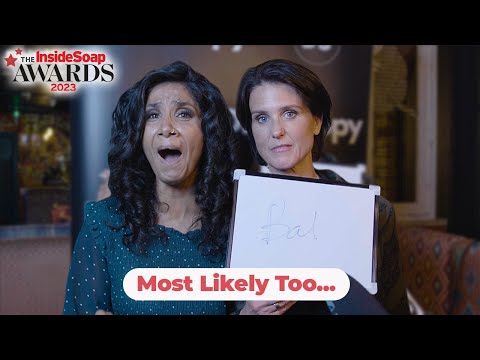 Balvinder Sopal and Heather Peace play 'Most Likely To' at the Inside Soap Awards 2023 #sukeve