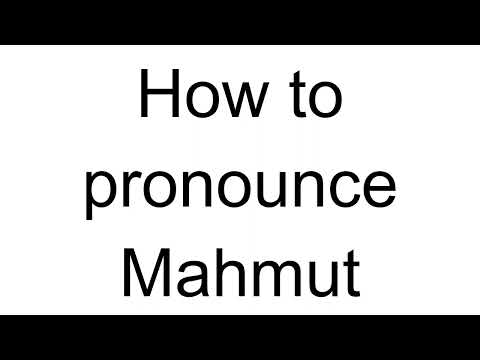 How to Pronounce Mahmut (Turkish)