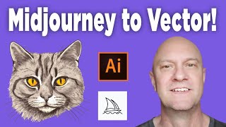 Midjourney to Vector! Improve AI images to use on PoD with Illustrator