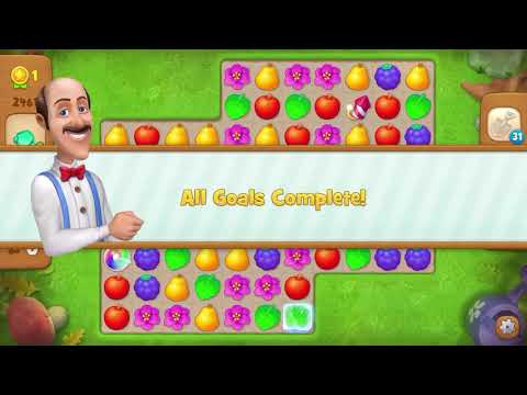 Gardenscapes Level 2461 With No Boosters - Lake Treasure: Silver Chest