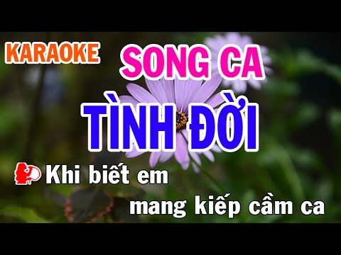 Tình Đời (Kiếp Cầm Ca) Karaoke Song Ca Nhạc Sống - Phối Mới Dễ Hát - Nhật Nguyễn