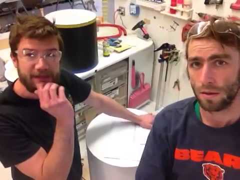 64953 - White Satin Laminate Cylinder Pedestal