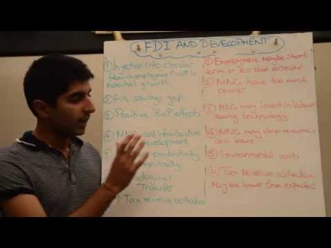 Y2/IB 18) FDI (Foreign Direct Investment) and Development