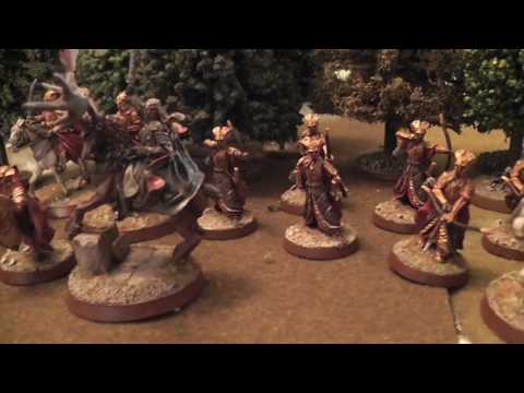 Hobbit SBG 600pts Battle Report - Thranduil's Halls VS Azog's Legion