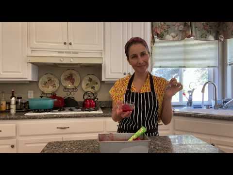 Plum Sorbet with Rose Water and Lime