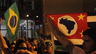 preview picture of video 'Manifestações em Rio Claro contra o custo do transporte público (20/06/12)'