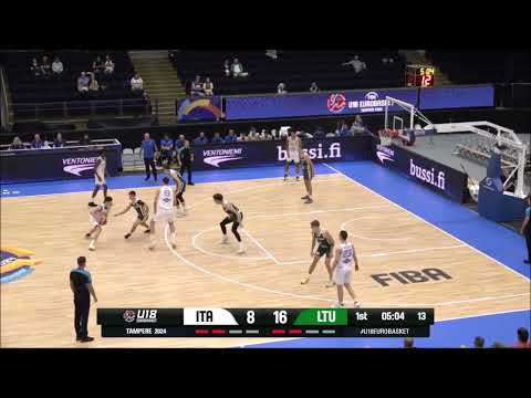 #9 Samuele Miccoli - Italy - 2024 18u FIBA Euros Highlights