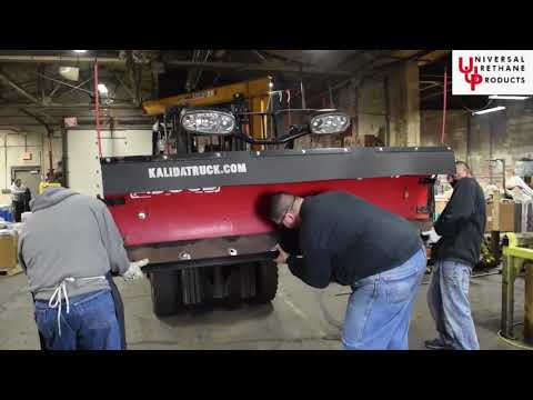 Polyurethane Snowplow Cutting Edge Installation