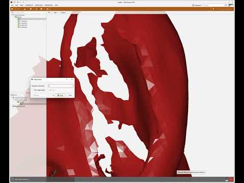 GOM Inspect 3 - editing - hole filling & smoothing