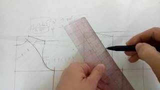 Bài 32 p2.Thiết kế áo dài cho bé. Thiết kế áo dài tay raplan cho bé. Phần TK thân sau