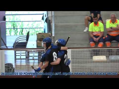 20230526 SD PONFERRADINA HOCKEY-BARÇA CTO  ESPAÑA INFANTIL 01 GOL DE LUCAS VECINO YAÑEZ