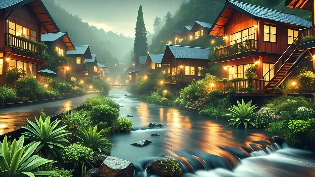 Relaxing Rain, Water Sounds & Soft Piano – Deep Sleep & Stress Relief