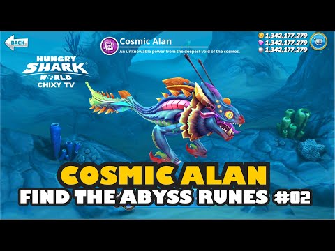 Hungry Shark World - Find The Abyss Runes Eps. 02 - Cosmic Alan