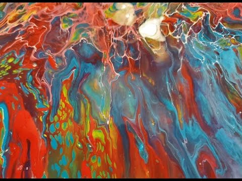 GIVING IT A SPIN!/acrylic pouring/paint pouring/fluid art/spin art/sheleeart