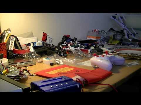 MongoTV_519  - Part 3 - Mongo Drones - Solder 2 Motors On HT F803C Micro Drone And Testfly