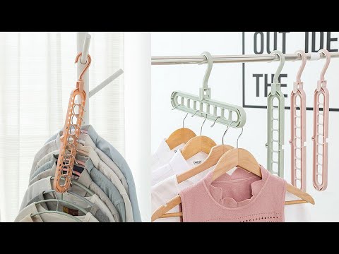 Multicolor plastic magic cloth hanger, for hanging clothes